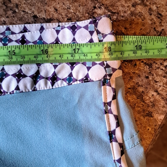 Ladies Ascend Shorts Teal With Blue/White Tie String Athletic 18.5 waist Large - Picture 6 of 6